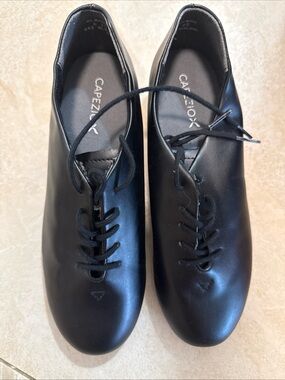 Men’s Capezio Black Lace-Up Jazz Flats size m 6.5